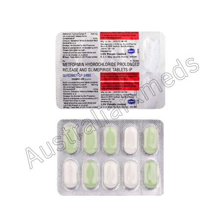 Glycomet-GP 3 Mg Tablet (Metformin/Glimepiride)