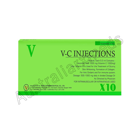 Vitamin C 1000mg Inj (Vitamin C / Ascorbic Acid) Product Imgage Vitamin C 1000mg Inj (Vitamin C / Ascorbic Acid) Product Imgage