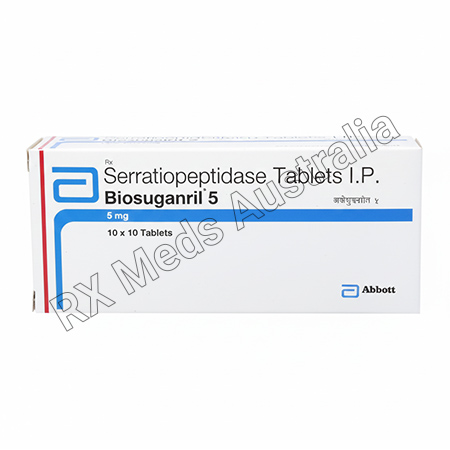 Biosuganril 5 Mg (Serratiopeptidase) Product Imgage