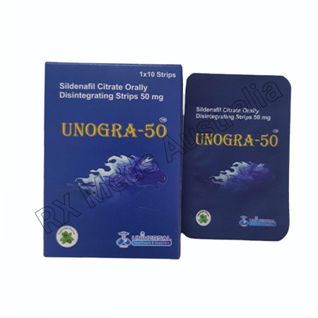 Unogra 50 Mg (Sildenafil Oral Film) Product Imgage