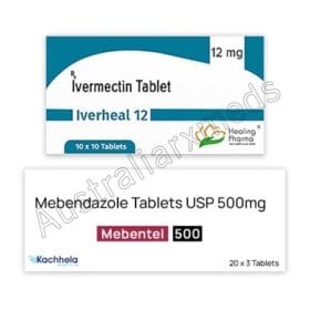 Ivermectin and Mebendazole Tablets Parasite Treatment