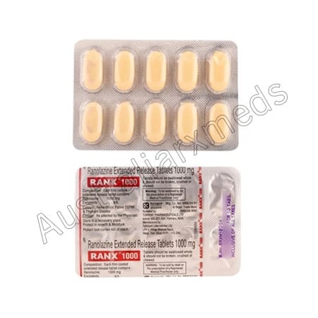 Ranolazine 1000 mg Tablet Australia Product Imgage Ranolazine 1000 mg Tablet Australia Product Imgage