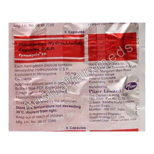 Cynomycin 50 mg (Minocycline) Product Imgage