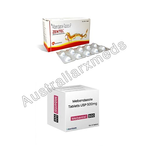 Mebendazole and Albendazole Tablet Combination Product Imgage