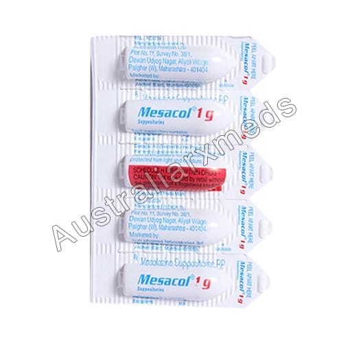 Mesacol 1gm Suppository (Mesalazine) Product Imgage