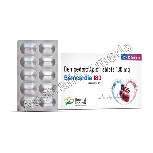 Bemcardia 180 mg Tablet (Bempedoic acid) Product Imgage