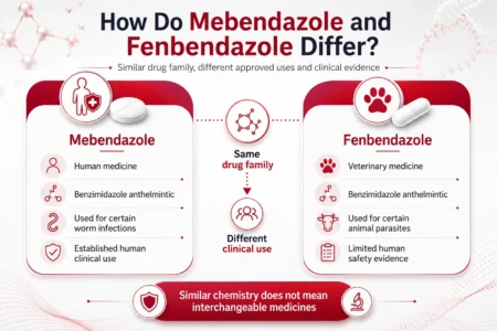 How do mebendazole and fenbendazole differ