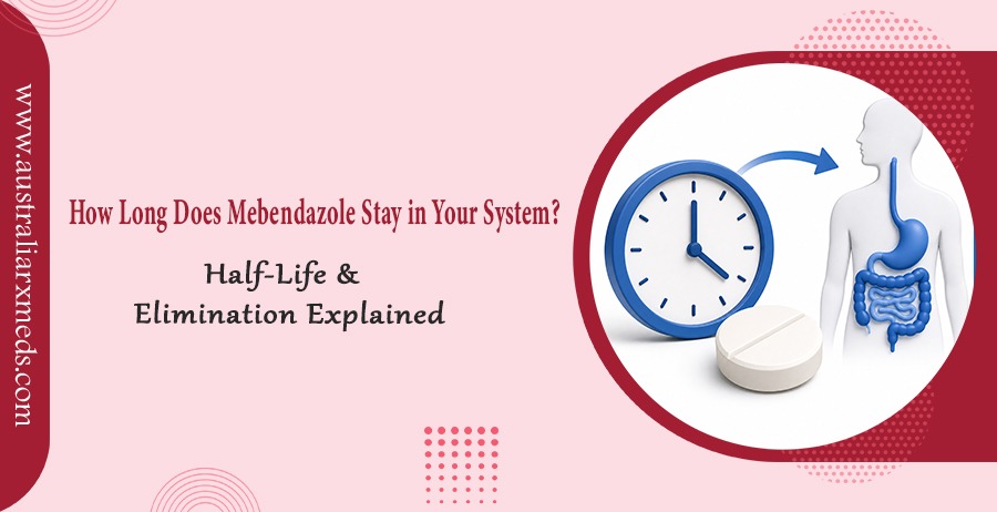 How long does mebendazole stay in your system half-life elimination explained