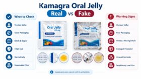 Real vs Fake Kamagra Oral Jelly Packaging Guide