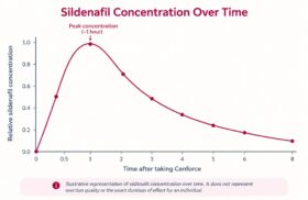 Sildenafil Levels Over Time